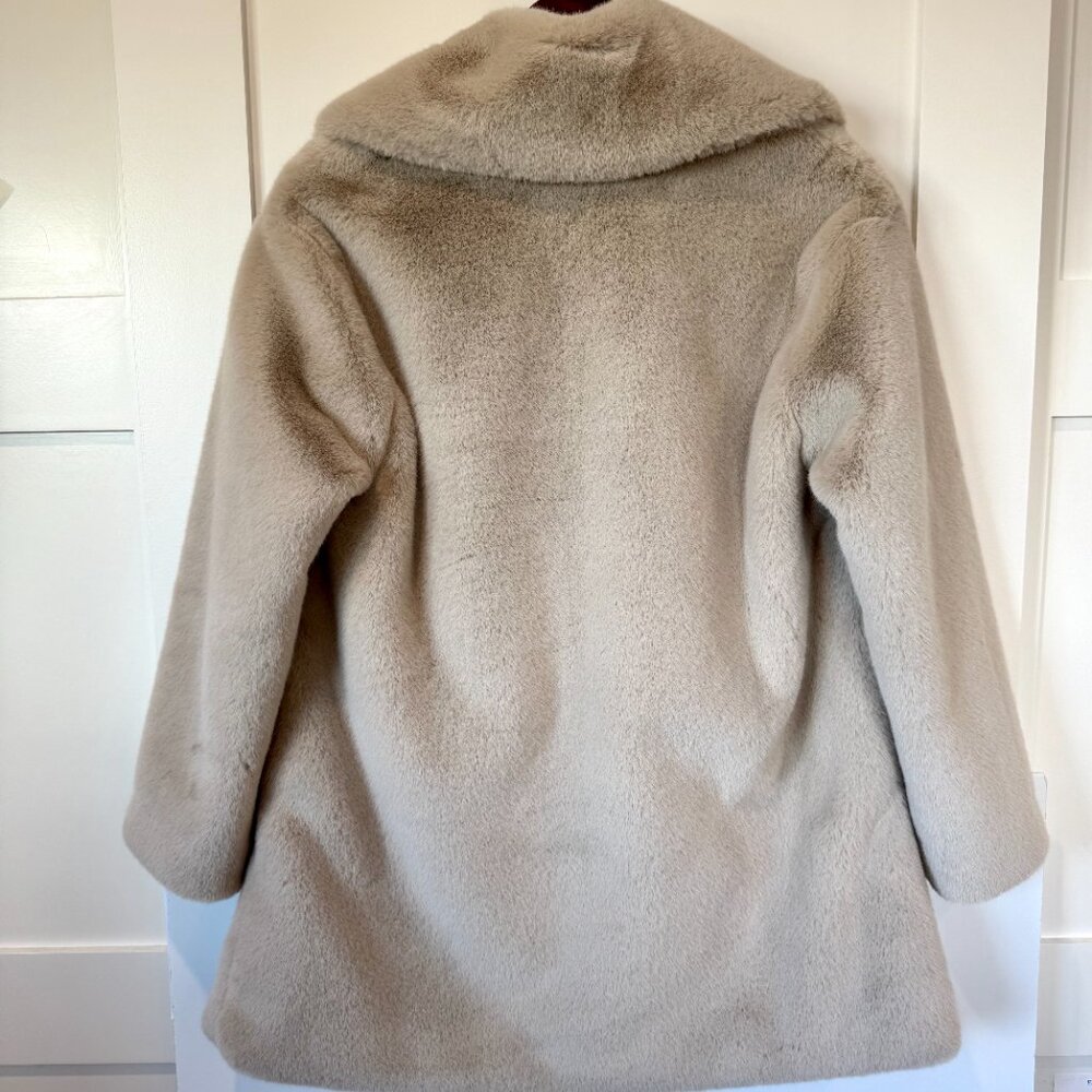 All Saints Amice Faux Fur Jacket in Alpaca White Size 2 - Picture 5 of 5